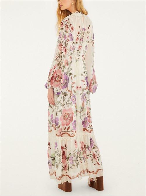 Rococo dress FARM RIO | 345530ROCOCOFLOWERSCREAM26091